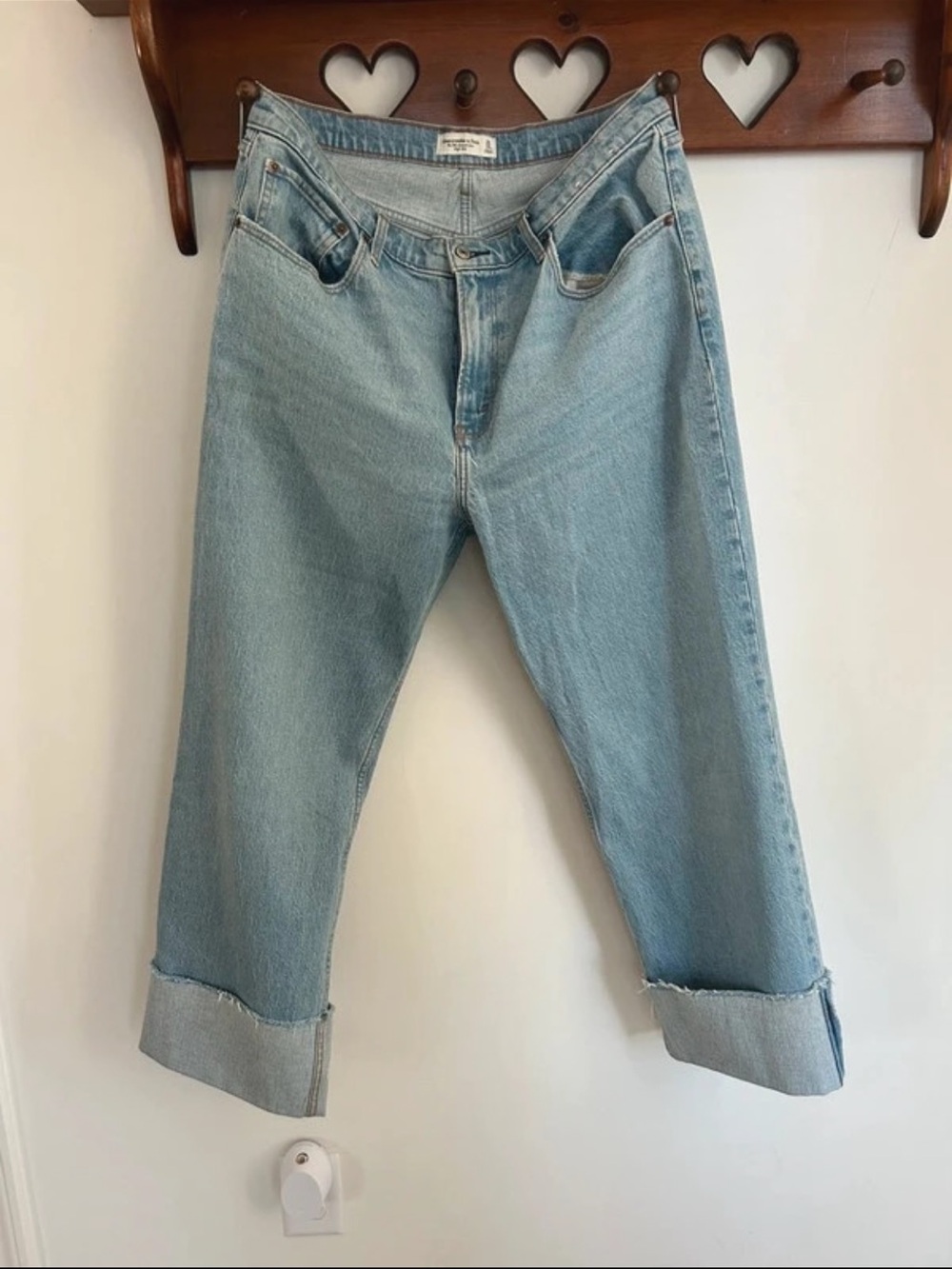 Abercrombie & Fitch Light Blue Boyfriend Jeans